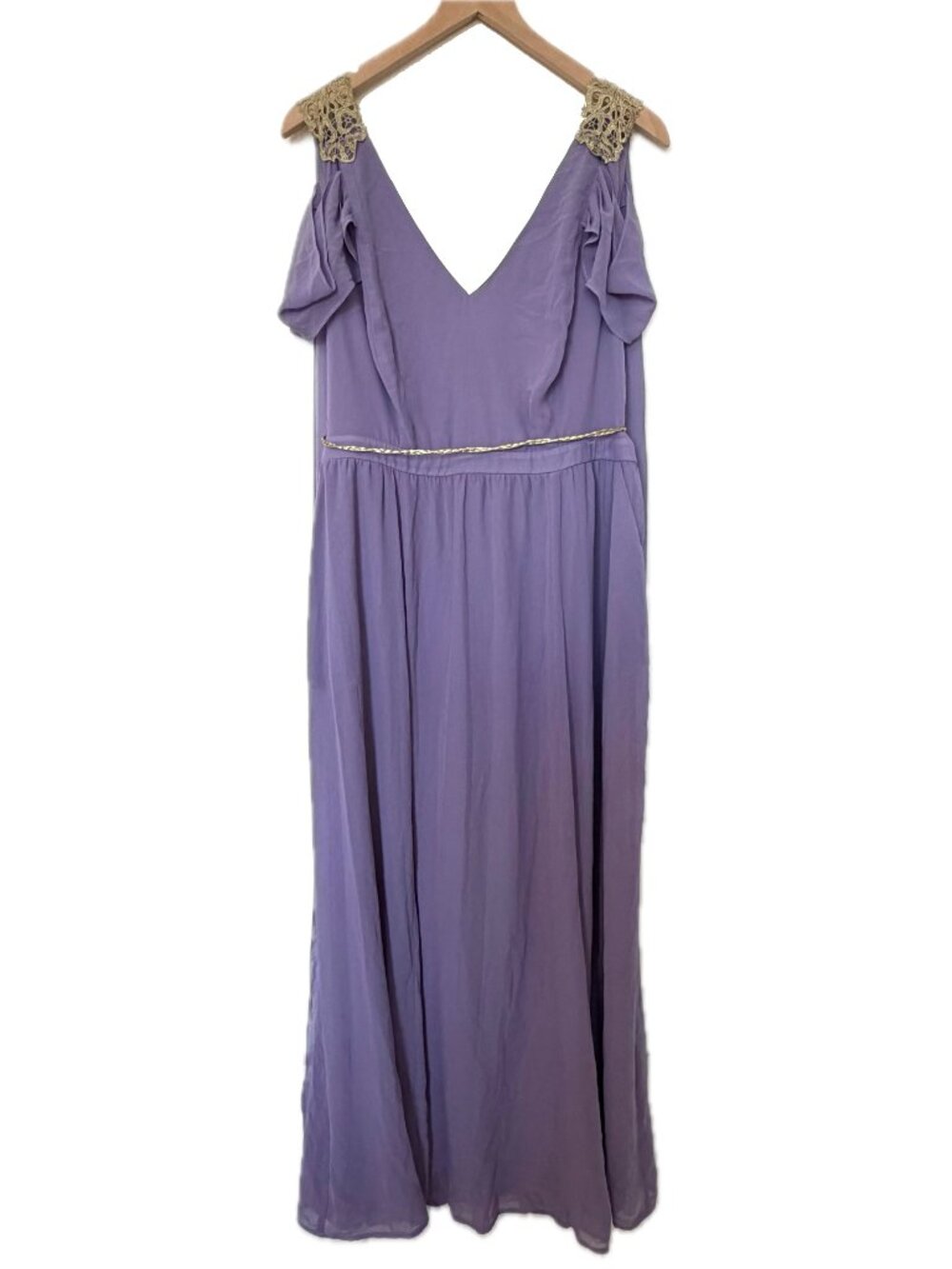 Torrid Lavender Purple Goddess Dress Costume with Attached Cape - Size 2X